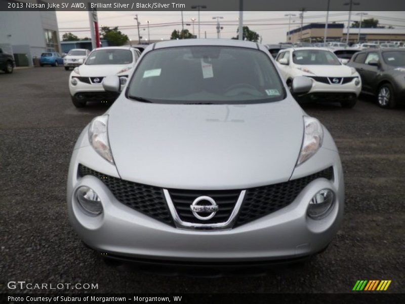 Brilliant Silver / Black/Silver Trim 2013 Nissan Juke SV AWD