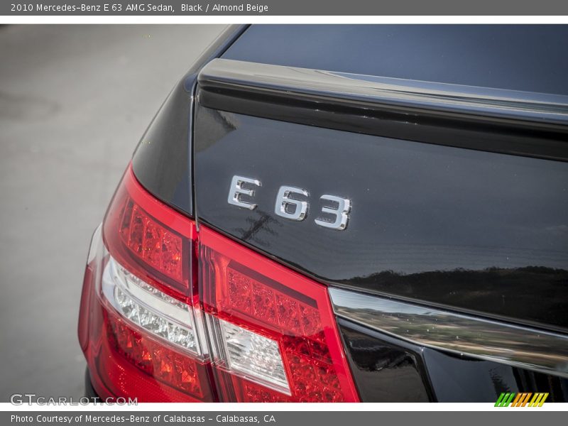 Black / Almond Beige 2010 Mercedes-Benz E 63 AMG Sedan