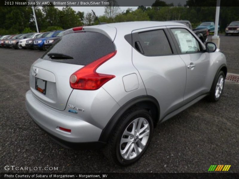 Brilliant Silver / Black/Silver Trim 2013 Nissan Juke SV AWD