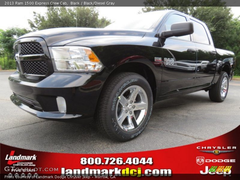 Black / Black/Diesel Gray 2013 Ram 1500 Express Crew Cab
