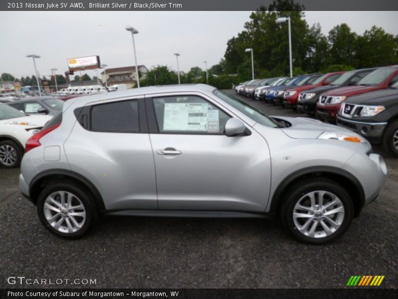 Brilliant Silver / Black/Silver Trim 2013 Nissan Juke SV AWD