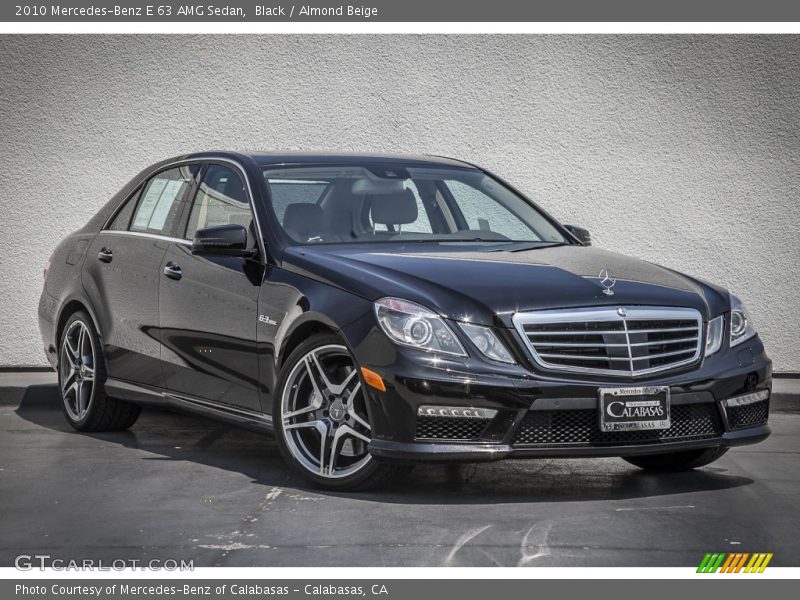 Black / Almond Beige 2010 Mercedes-Benz E 63 AMG Sedan