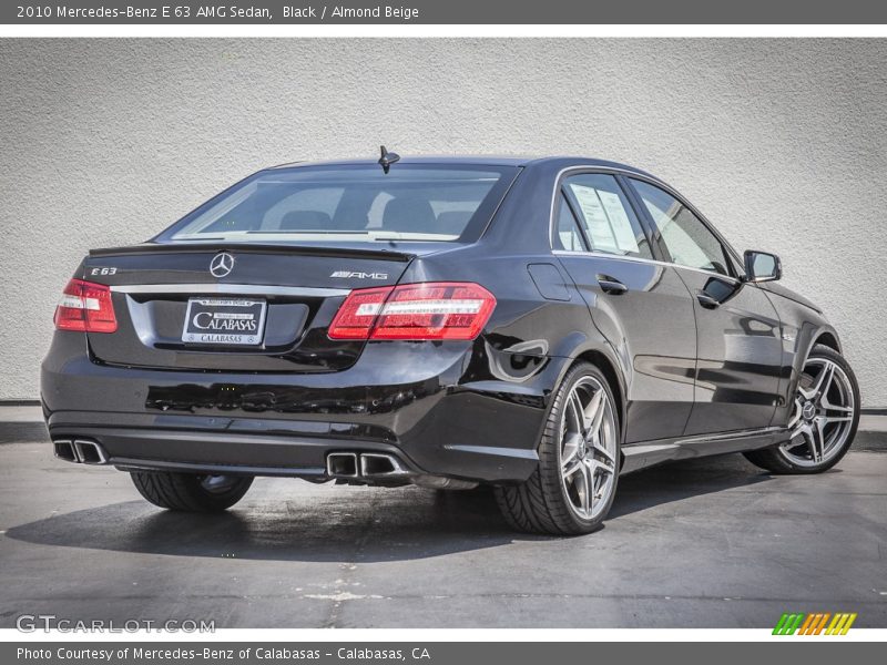 Black / Almond Beige 2010 Mercedes-Benz E 63 AMG Sedan
