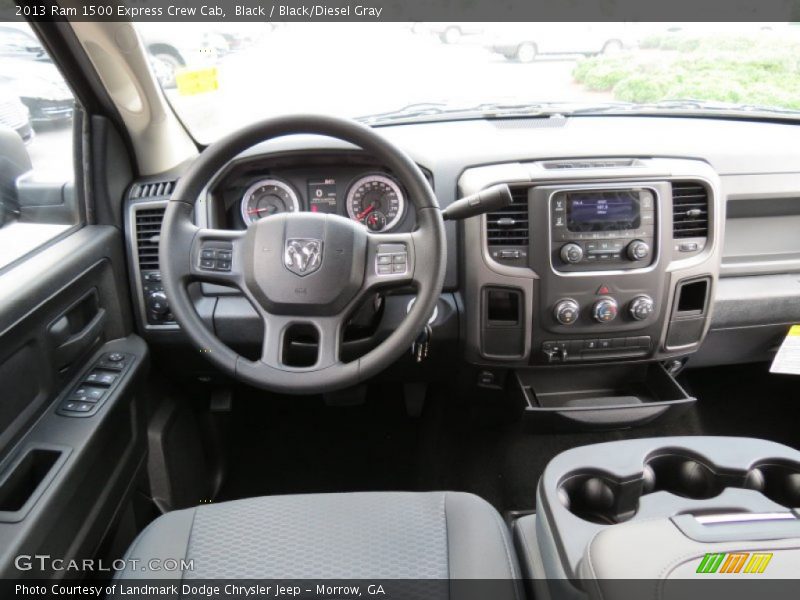 Black / Black/Diesel Gray 2013 Ram 1500 Express Crew Cab