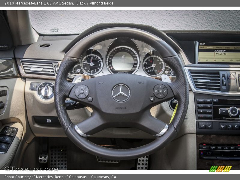 Black / Almond Beige 2010 Mercedes-Benz E 63 AMG Sedan