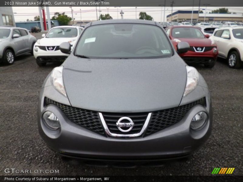 Gun Metallic / Black/Silver Trim 2013 Nissan Juke SV AWD