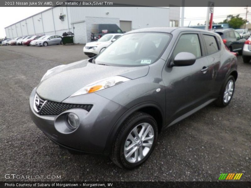 Gun Metallic / Black/Silver Trim 2013 Nissan Juke SV AWD