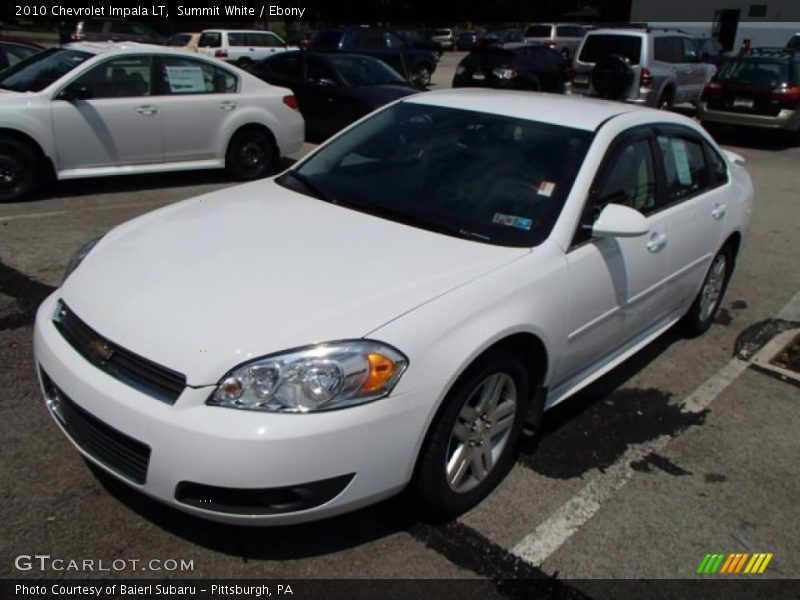 Summit White / Ebony 2010 Chevrolet Impala LT