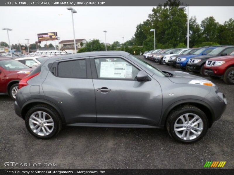 Gun Metallic / Black/Silver Trim 2013 Nissan Juke SV AWD