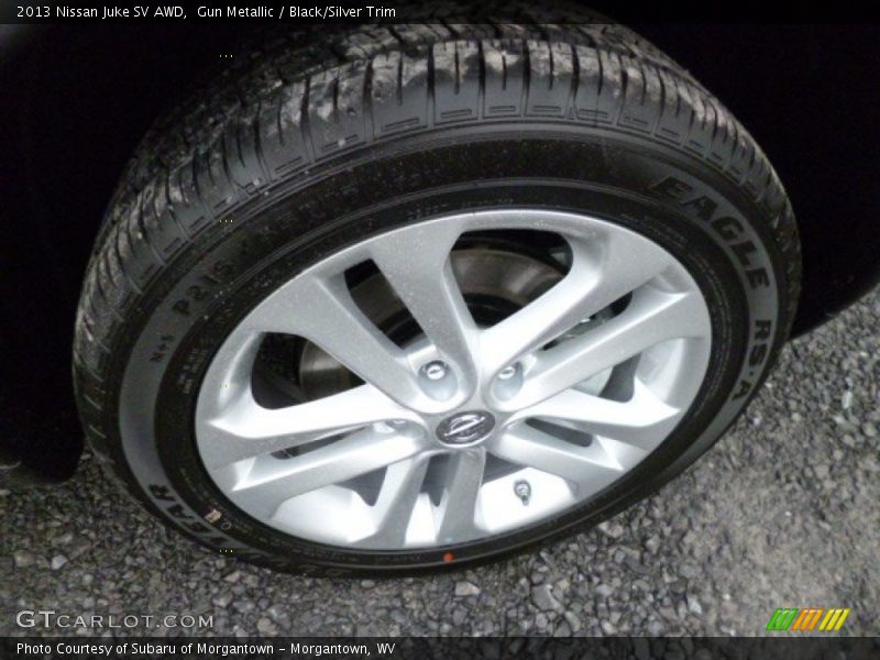 Gun Metallic / Black/Silver Trim 2013 Nissan Juke SV AWD