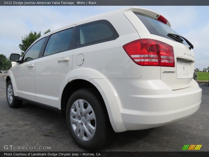 White / Black 2013 Dodge Journey American Value Package