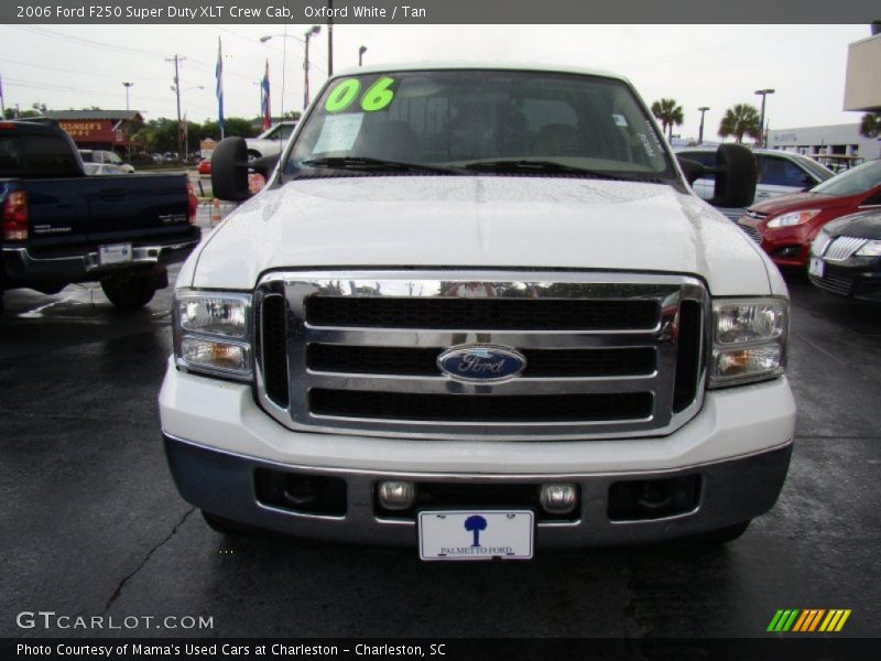 Oxford White / Tan 2006 Ford F250 Super Duty XLT Crew Cab