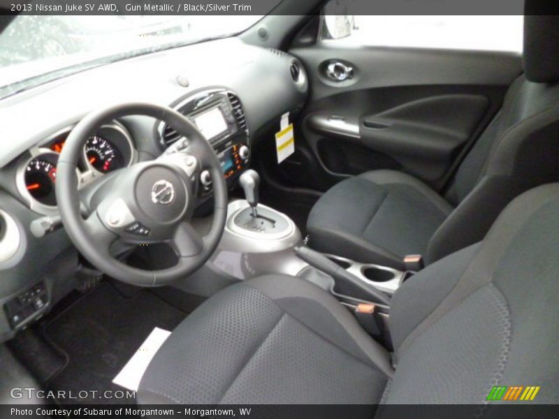 Gun Metallic / Black/Silver Trim 2013 Nissan Juke SV AWD
