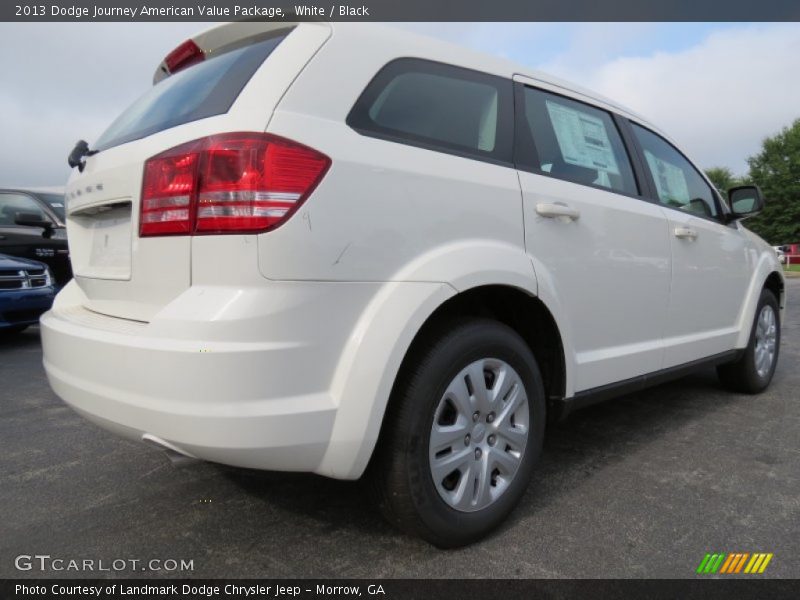 White / Black 2013 Dodge Journey American Value Package