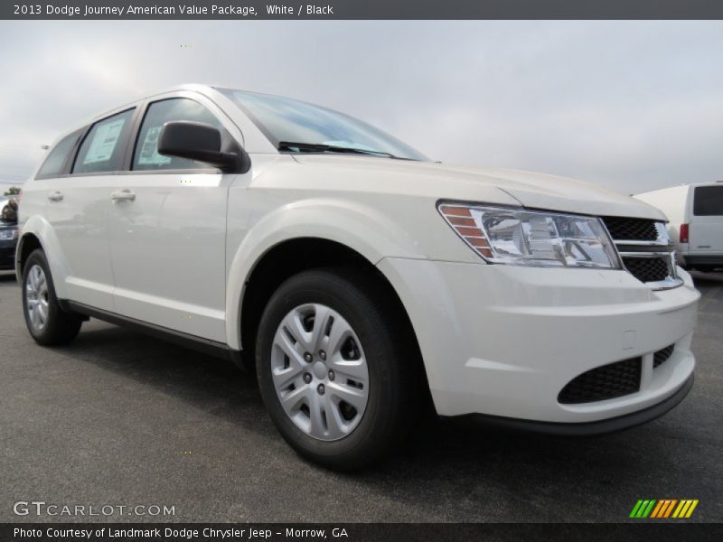 White / Black 2013 Dodge Journey American Value Package