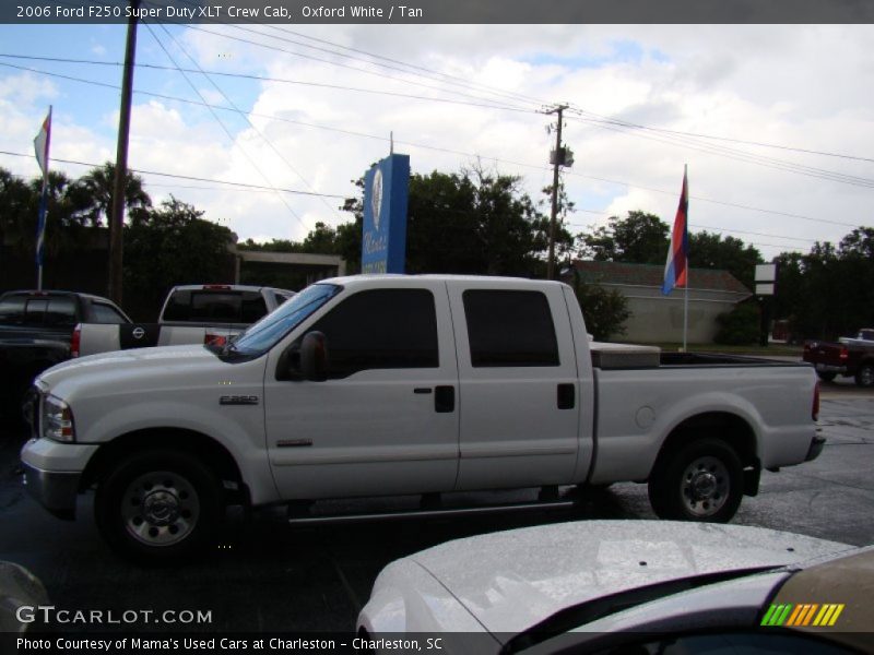 Oxford White / Tan 2006 Ford F250 Super Duty XLT Crew Cab