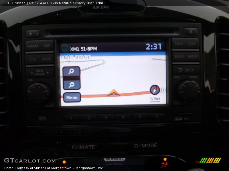 Gun Metallic / Black/Silver Trim 2013 Nissan Juke SV AWD