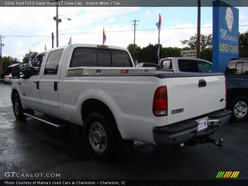 Oxford White / Tan 2006 Ford F250 Super Duty XLT Crew Cab