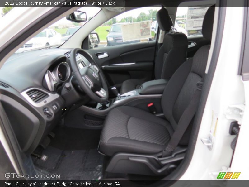 White / Black 2013 Dodge Journey American Value Package