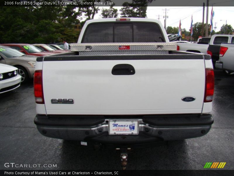 Oxford White / Tan 2006 Ford F250 Super Duty XLT Crew Cab