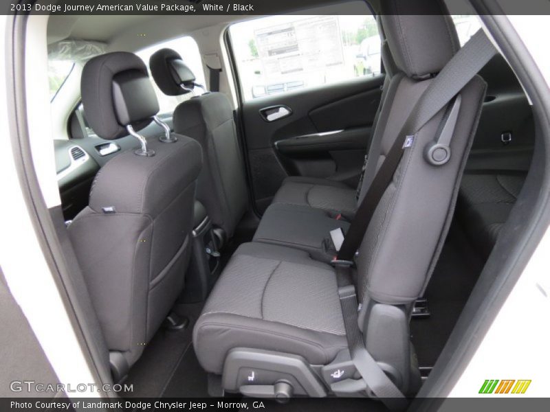 White / Black 2013 Dodge Journey American Value Package