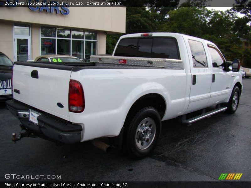 Oxford White / Tan 2006 Ford F250 Super Duty XLT Crew Cab