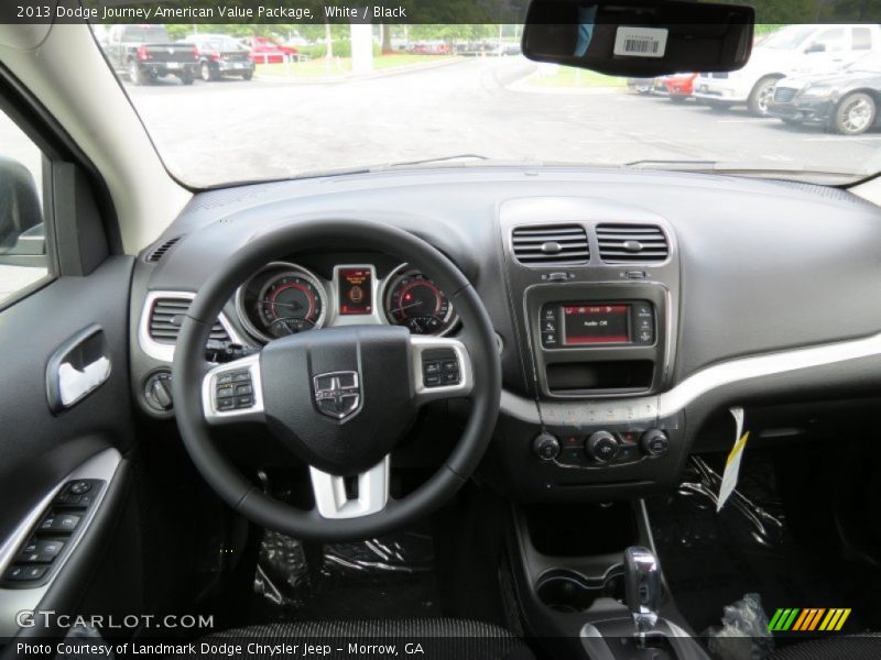 White / Black 2013 Dodge Journey American Value Package