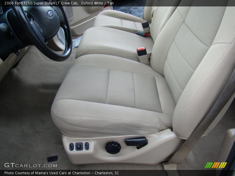 Oxford White / Tan 2006 Ford F250 Super Duty XLT Crew Cab