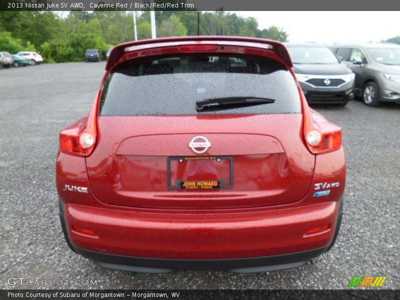 Cayenne Red / Black/Red/Red Trim 2013 Nissan Juke SV AWD