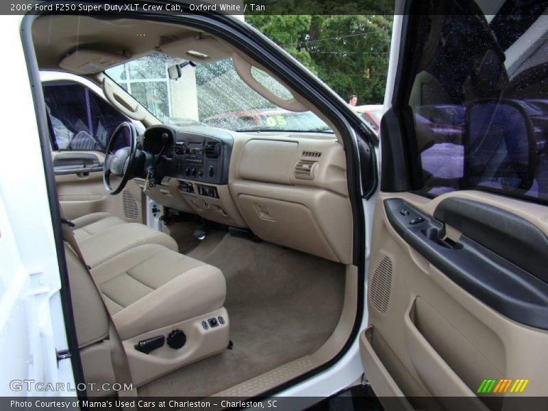 Oxford White / Tan 2006 Ford F250 Super Duty XLT Crew Cab