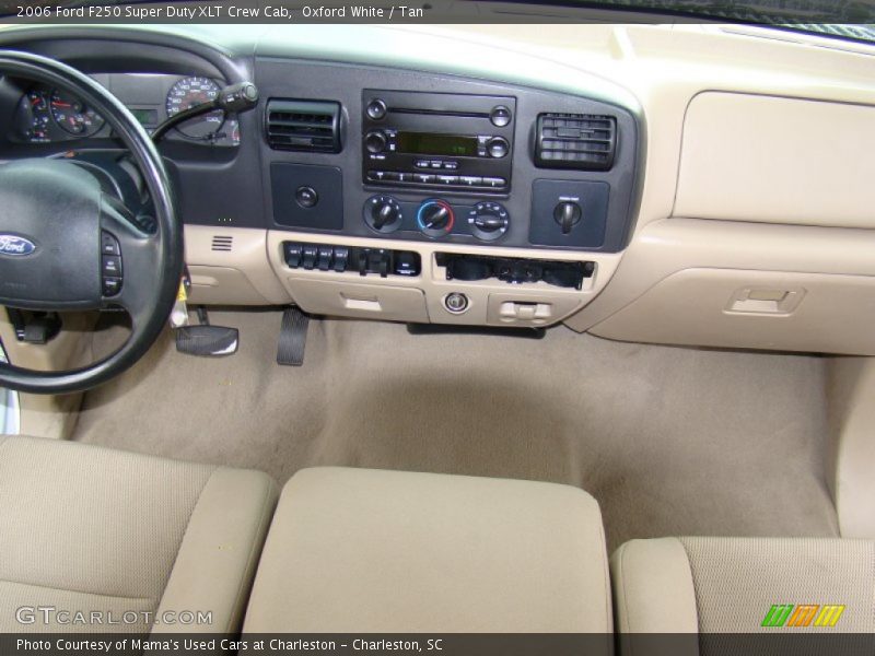 Oxford White / Tan 2006 Ford F250 Super Duty XLT Crew Cab
