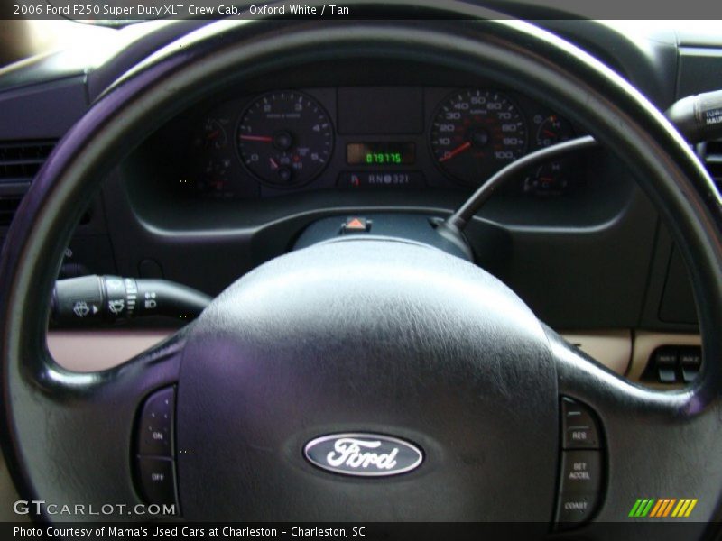 Oxford White / Tan 2006 Ford F250 Super Duty XLT Crew Cab