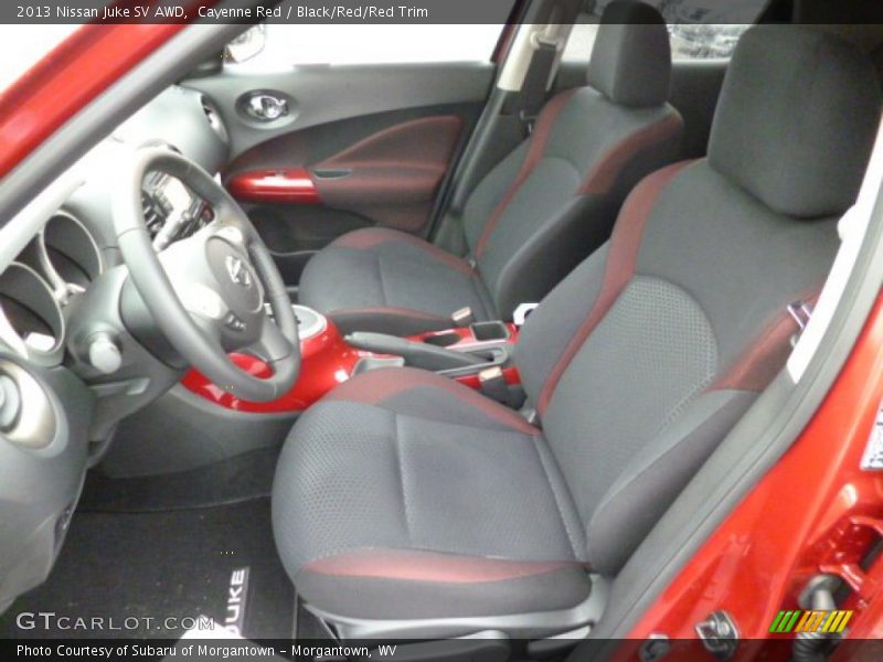 Cayenne Red / Black/Red/Red Trim 2013 Nissan Juke SV AWD