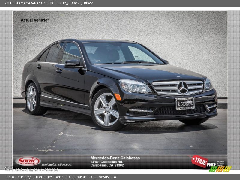 Black / Black 2011 Mercedes-Benz C 300 Luxury