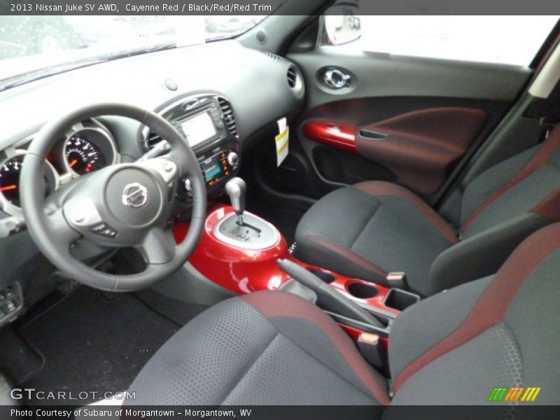 Cayenne Red / Black/Red/Red Trim 2013 Nissan Juke SV AWD