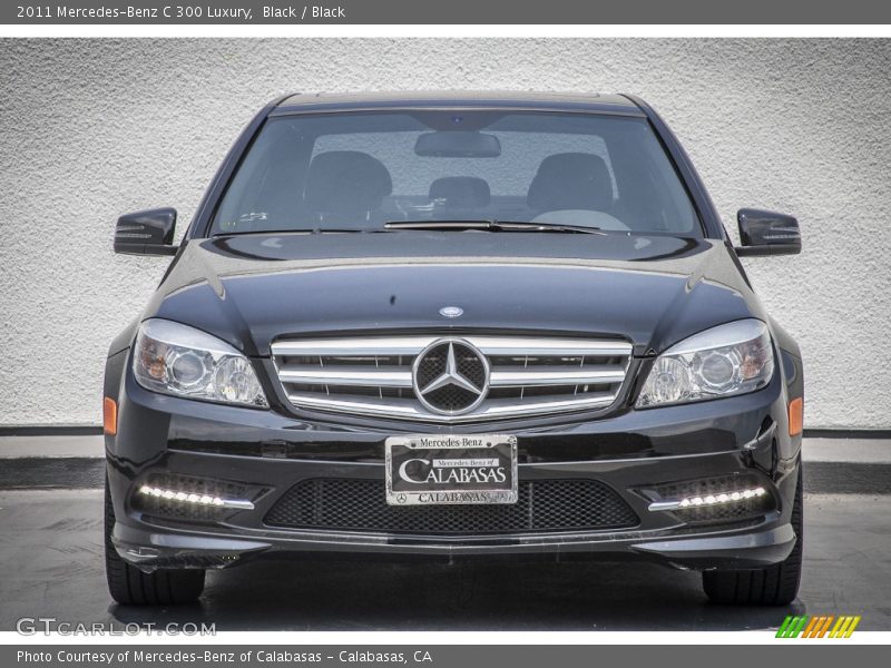 Black / Black 2011 Mercedes-Benz C 300 Luxury