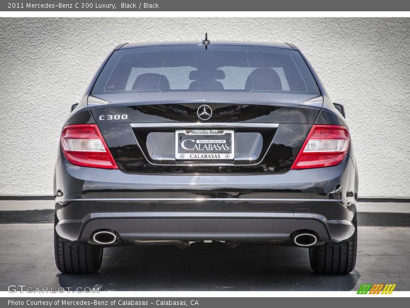 Black / Black 2011 Mercedes-Benz C 300 Luxury