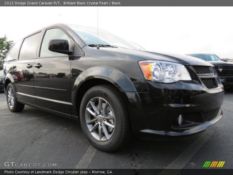 Brilliant Black Crystal Pearl / Black 2013 Dodge Grand Caravan R/T
