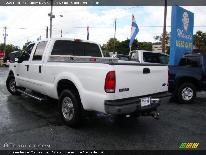 Oxford White / Tan 2006 Ford F250 Super Duty XLT Crew Cab