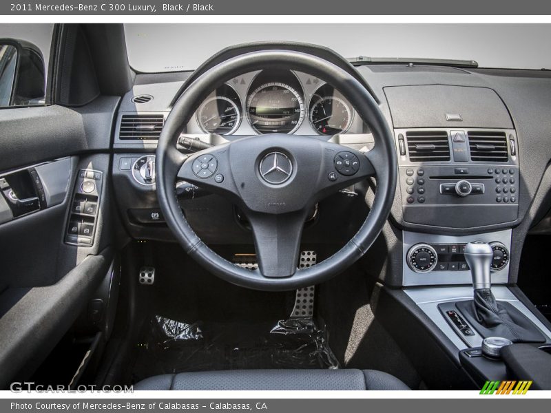 Black / Black 2011 Mercedes-Benz C 300 Luxury