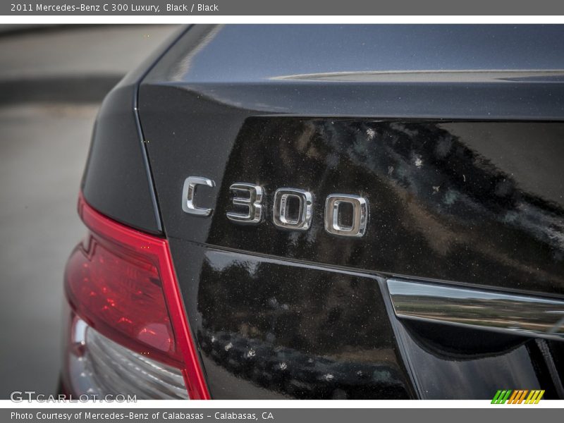 Black / Black 2011 Mercedes-Benz C 300 Luxury