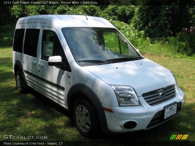 Frozen White / Dark Gray 2013 Ford Transit Connect XLT Wagon