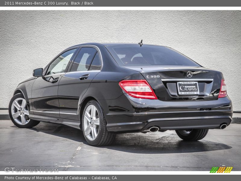 Black / Black 2011 Mercedes-Benz C 300 Luxury