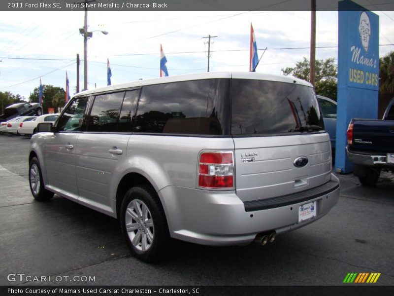 Ingot Silver Metallic / Charcoal Black 2011 Ford Flex SE