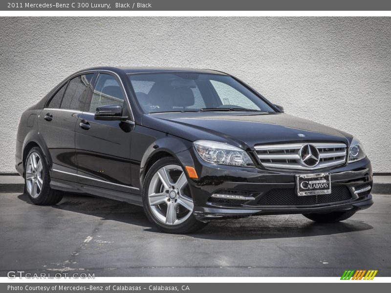 Black / Black 2011 Mercedes-Benz C 300 Luxury