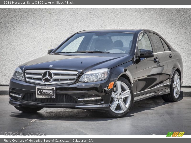 Black / Black 2011 Mercedes-Benz C 300 Luxury