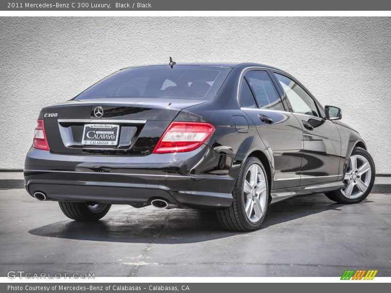 Black / Black 2011 Mercedes-Benz C 300 Luxury