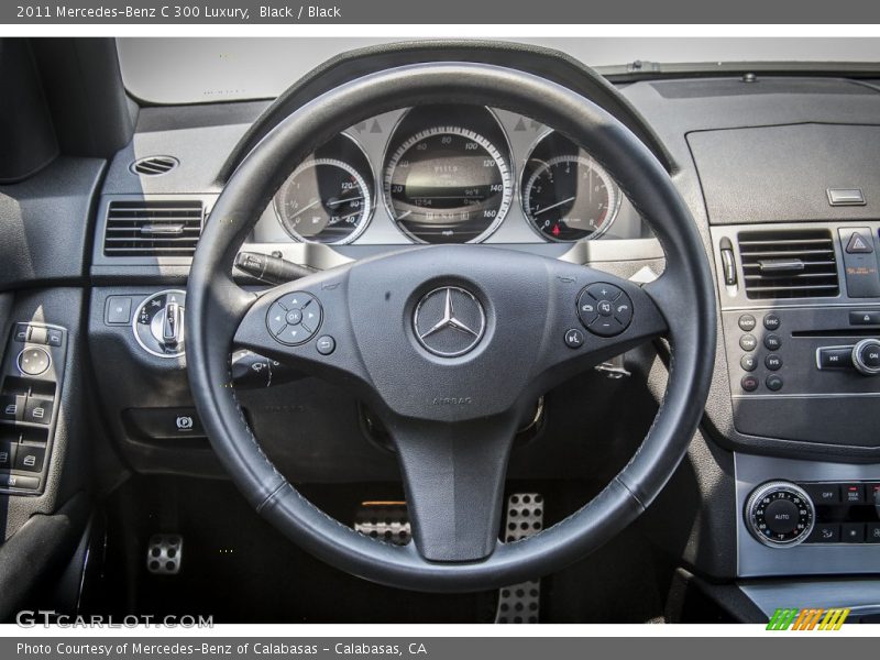 Black / Black 2011 Mercedes-Benz C 300 Luxury