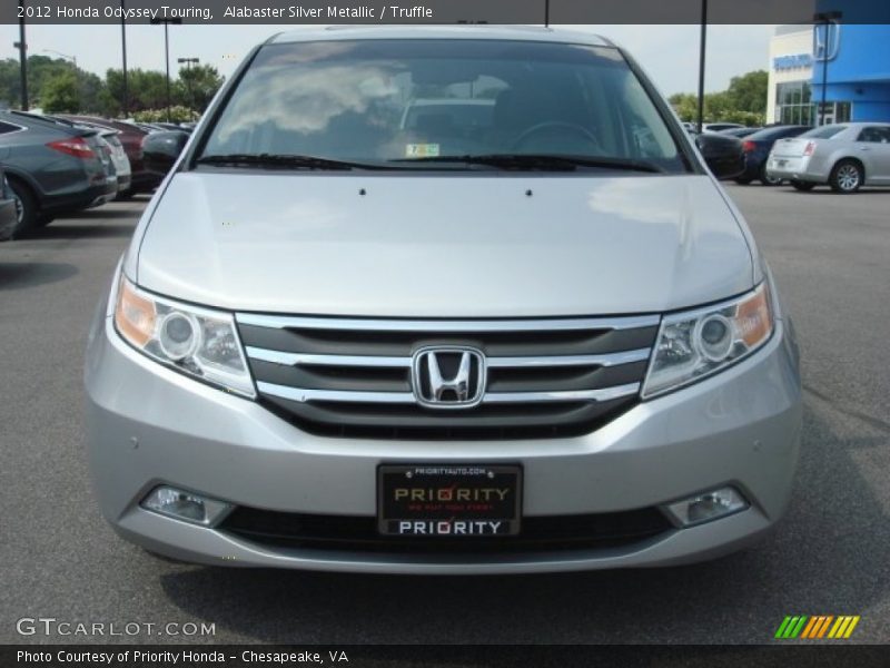 Alabaster Silver Metallic / Truffle 2012 Honda Odyssey Touring