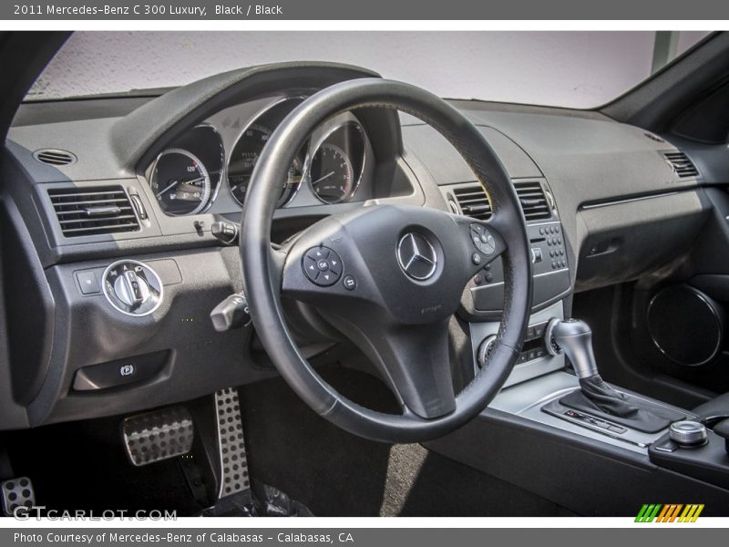 Black / Black 2011 Mercedes-Benz C 300 Luxury